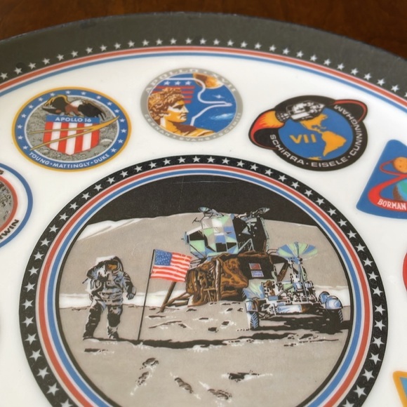 NASA Apollo Space Mission Texas ware collectible plate 10” - Picture 5 of 8